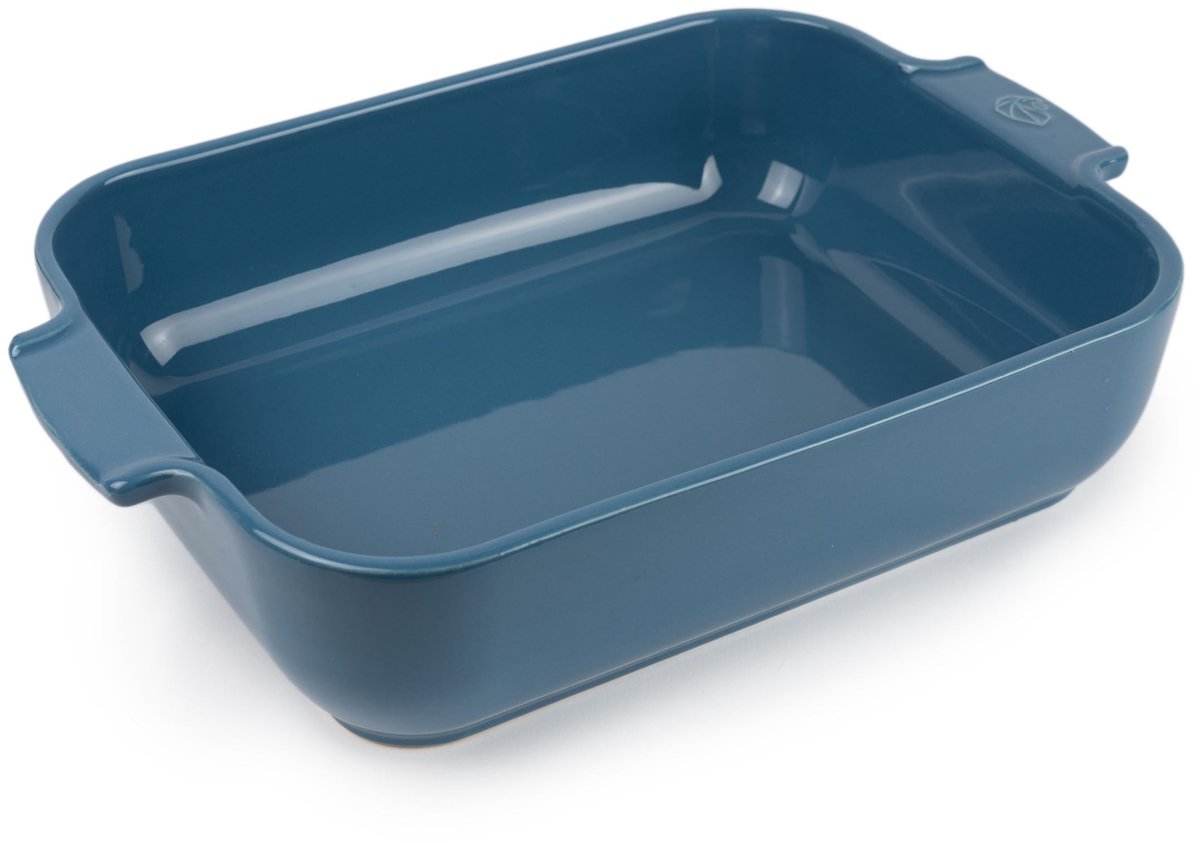 Keramische Bakschotel - Rechthoekig - 32 x 21.5 cm - Lichtblauw