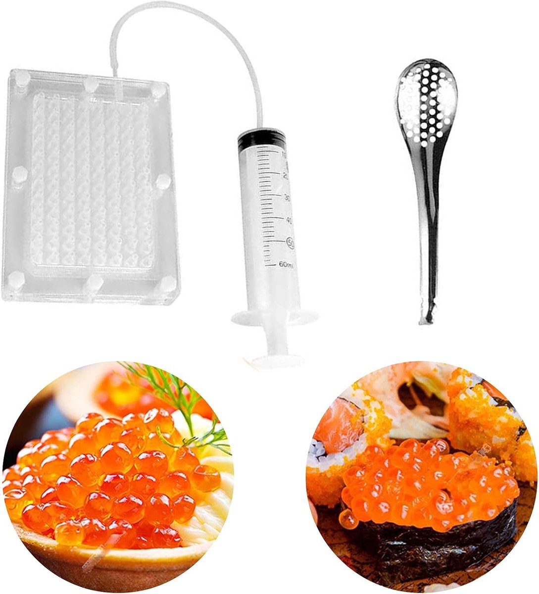 Sferificatie Tool Kit voor het Maken van Caviar, 98-Hole Acryl Gereedschap voor Moleculaire Keuken en Creatieve Kooktechnieken