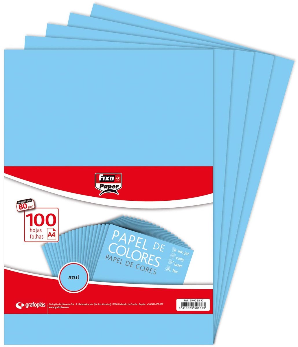 A4 Papier - 100 Vellen Blauw 80g