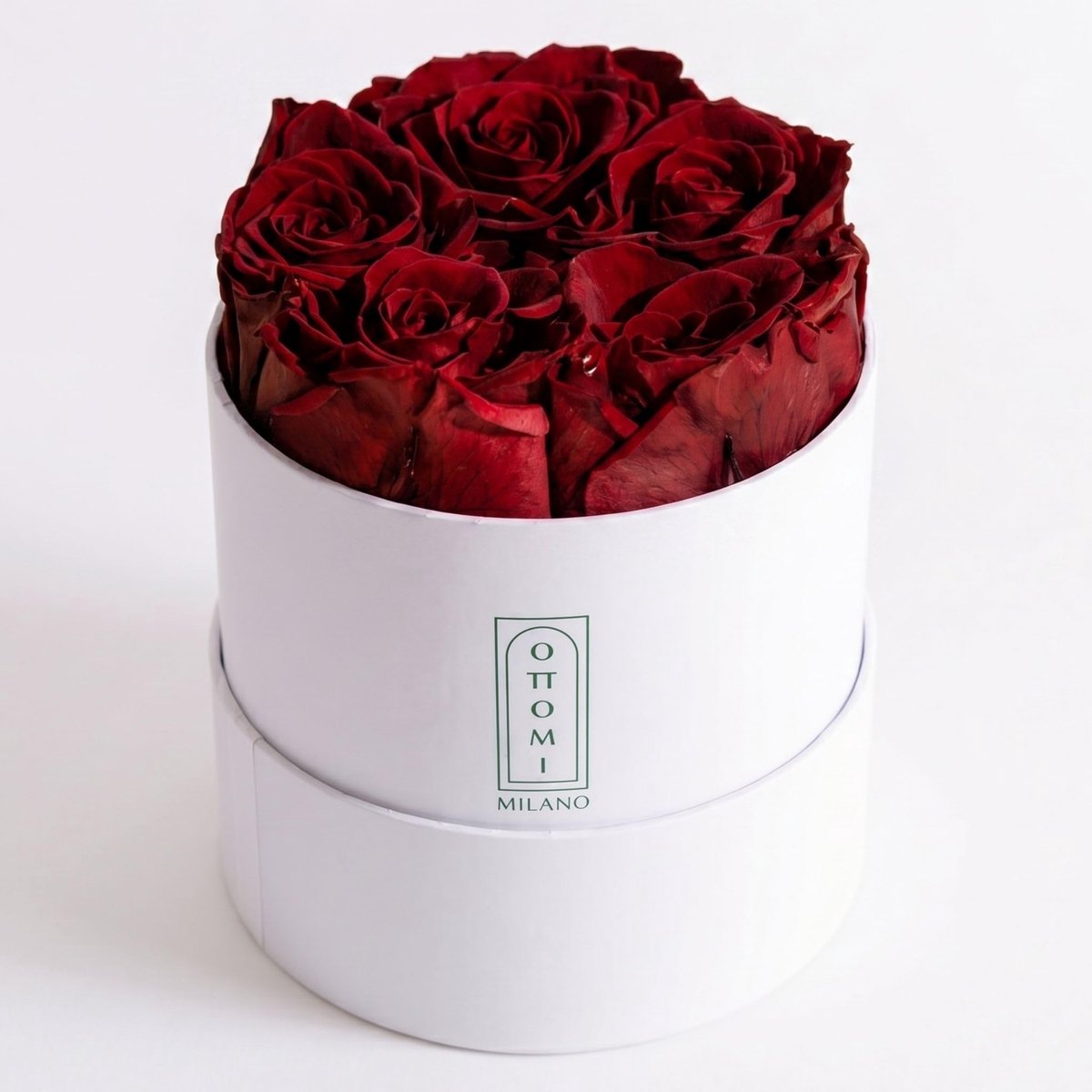 Gestabiliseerde Rozen in Doos - Handgemaakt Cadeau-idee Bordeaux