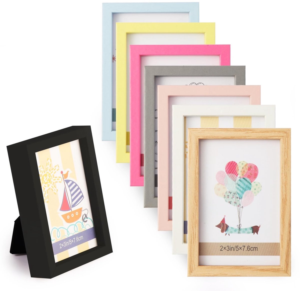 Magnetische Fotolijstjes - Set van 8 - Multikleur