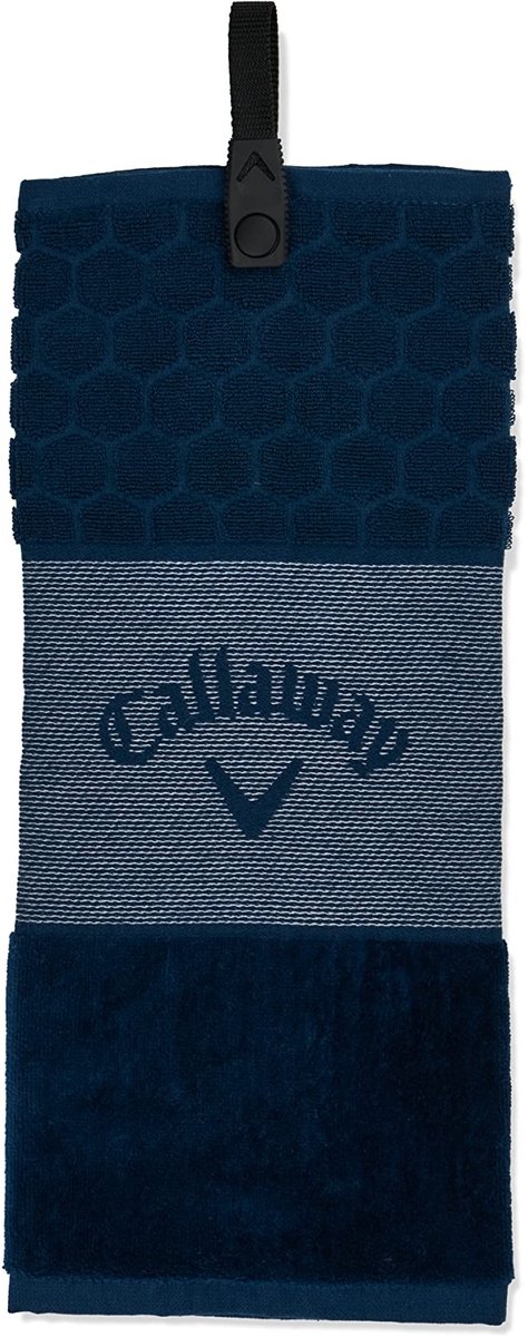 Golf Handdoek met Snelle Bevestiging - Navy
