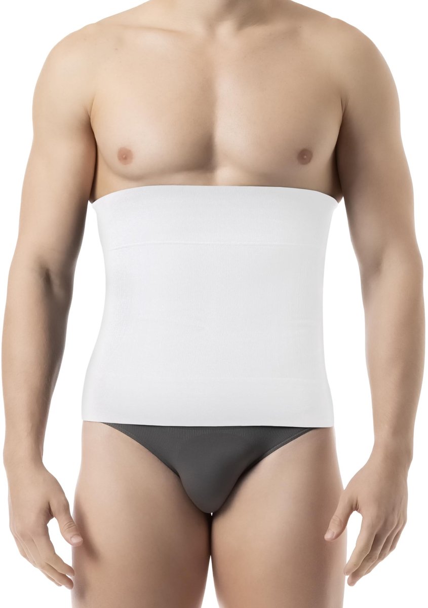 Shapewear voor Mannen - Buikcorrectie - Wit - 5XL
