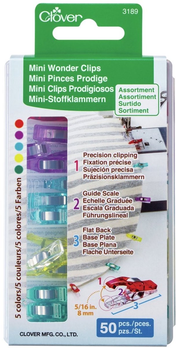 Mini Dust Clips - Kleurrijk, 50 stuks