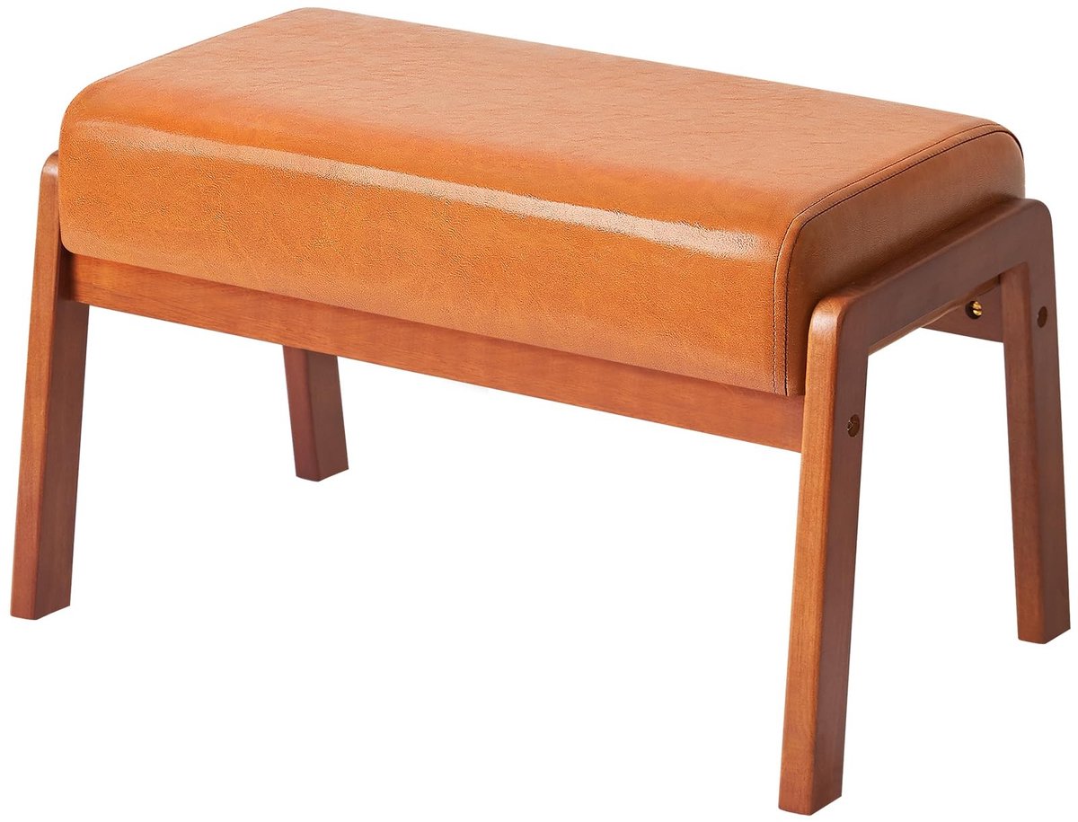 Rectangular PU Leather Voetensteun - Gevuld met Spons