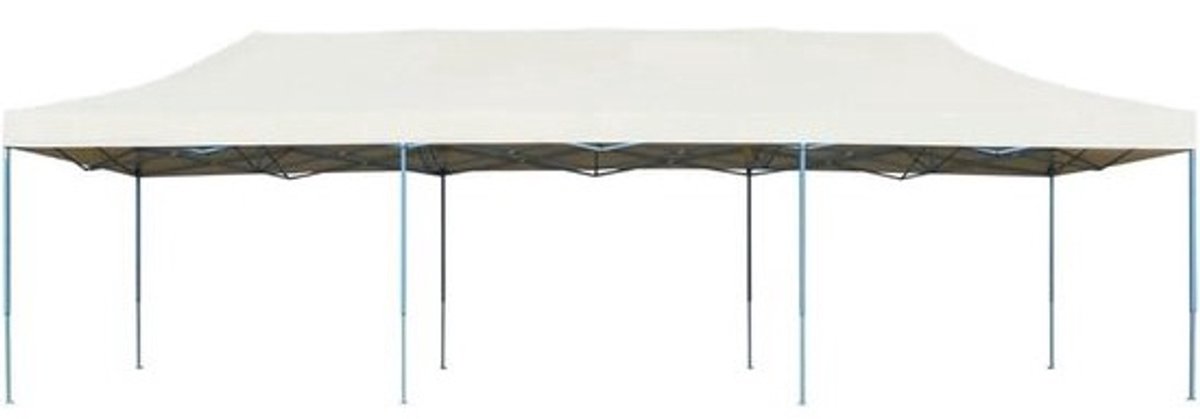 Opvouwbare Partytent - Pop-up Paviljoen - Feesten Buiten - UV- en Waterbestendig - 3 x 9 m - Crème