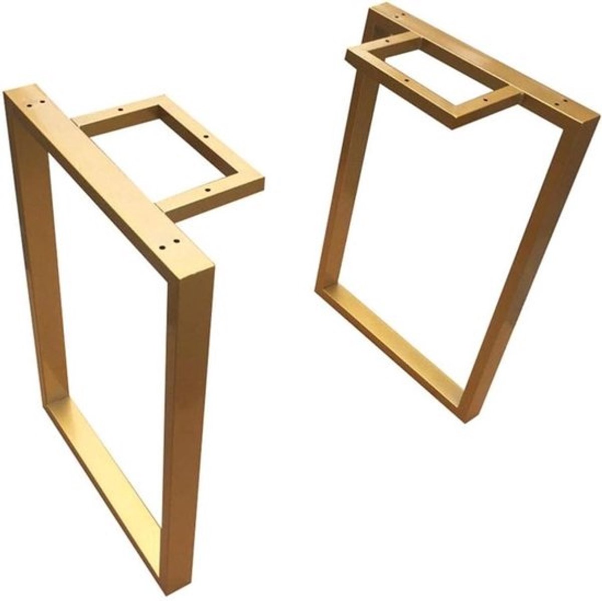 Metalen Tafelpoten - Bureaupoten Set - Meubels Maken - Stabiel Vierkant Frame - 50x70cm - Goud