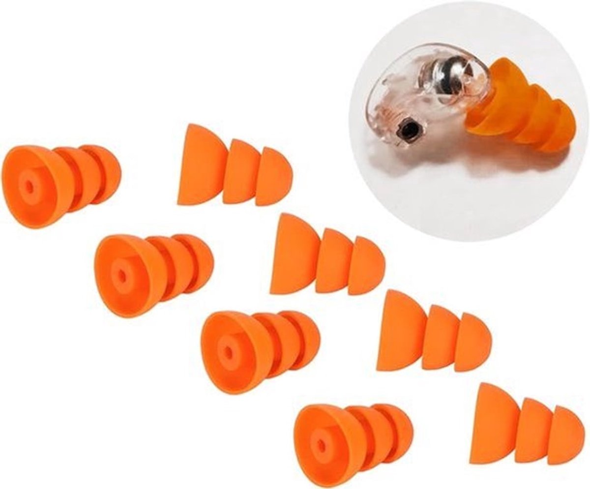 Drievoudige Flens Siliconen Oordopjes - Vervanging Accessoires voor Se846 Se535 Se215 (Binnenste Gat 2.0 Tot 35 mm)
