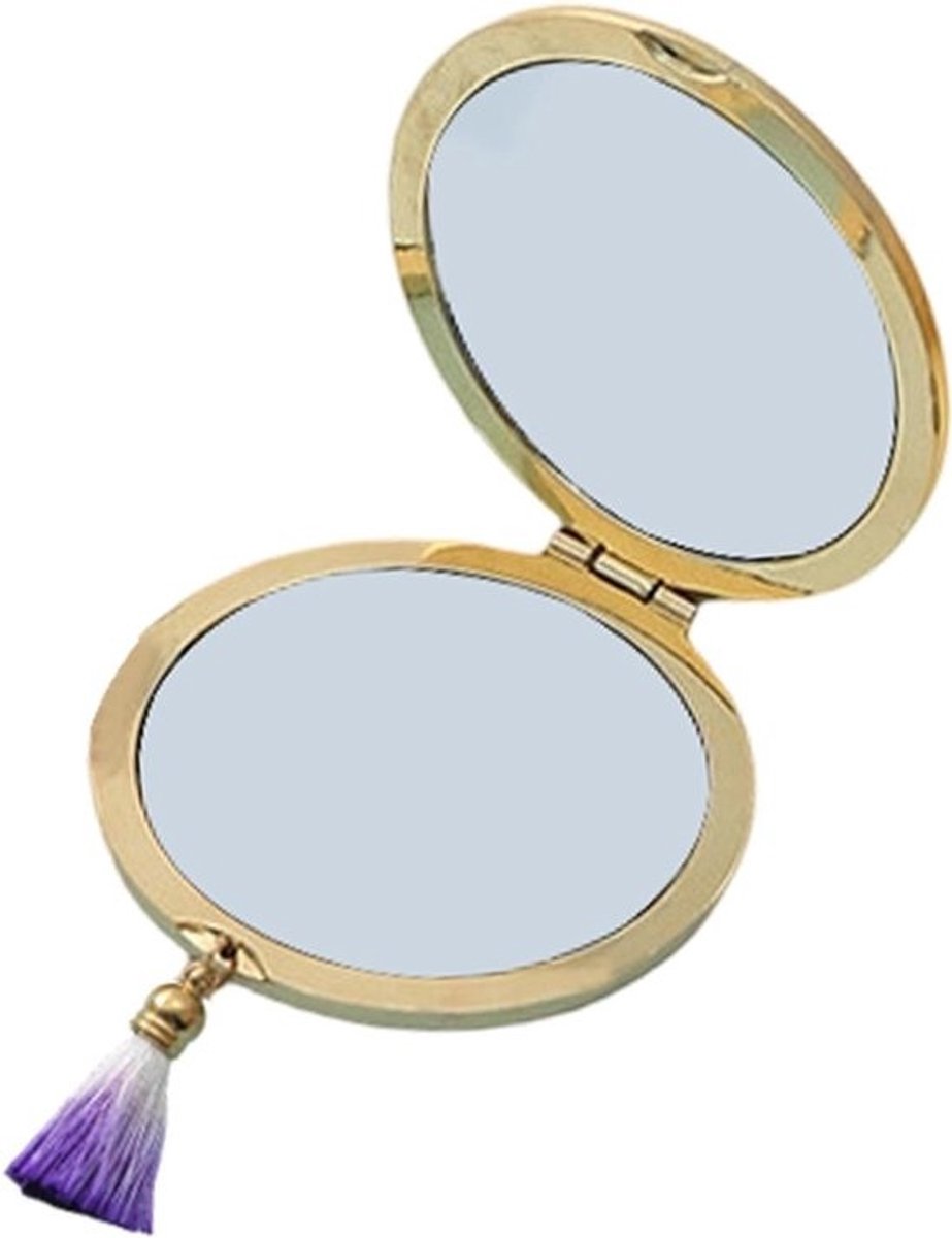 Compacte Reisspiegel - Opvouwbare Spiegel Zakspiegel - Make-up Aanbrengen - Echte Kleurreflectie - 20 x 13 cm - Zilver