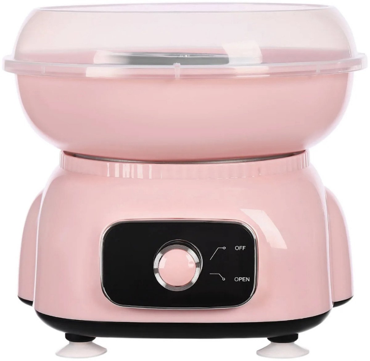 G&G retro suikerspinmachine - Suikerspinmachines - Suikerspin - Cotton Candy Machine - 10 stokjes - Maatlepel - 22x22x23cm - Roze