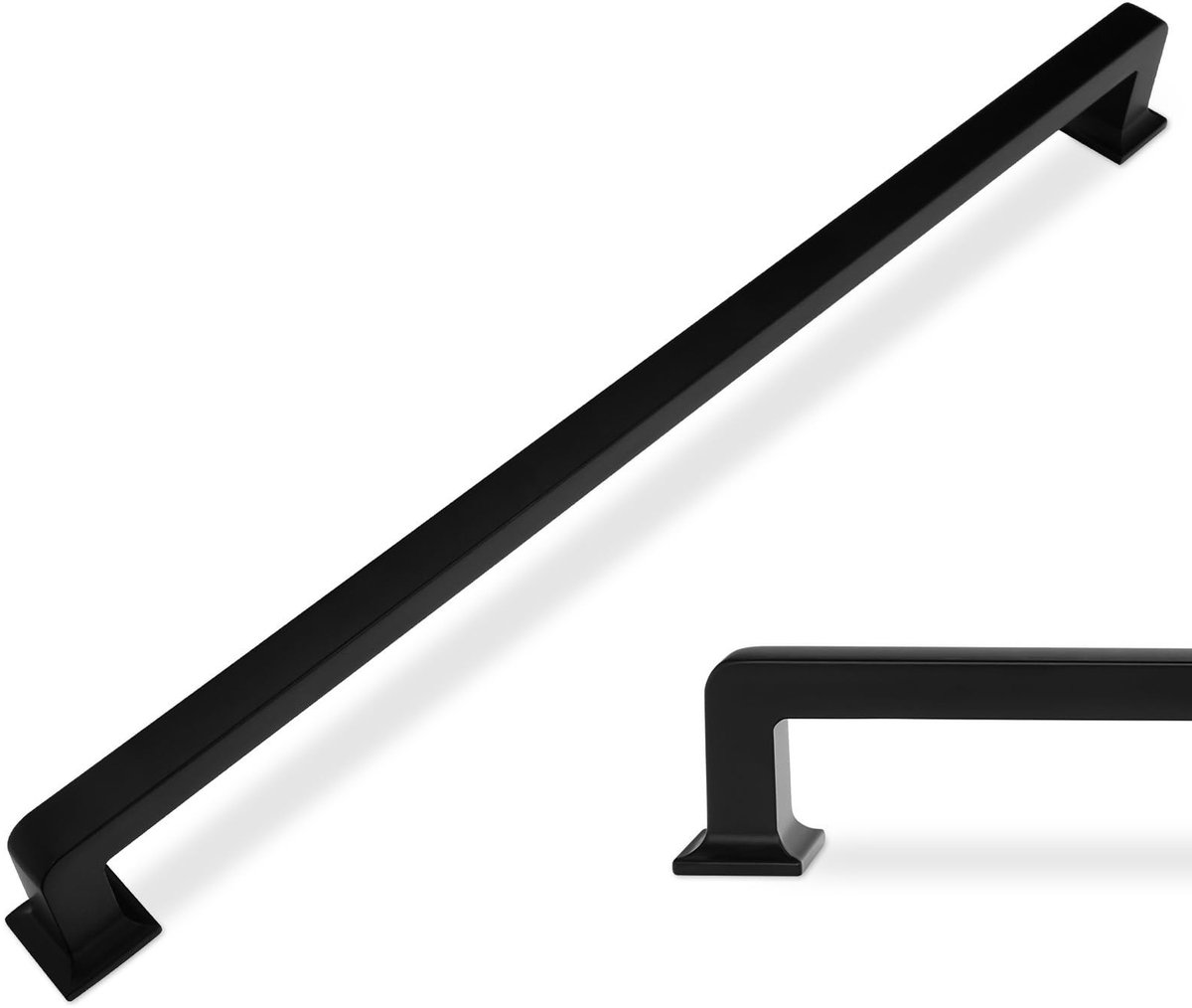 6-pack Matzwarte Keukenkasthandgrepen - 12,5 inch (320 mm)