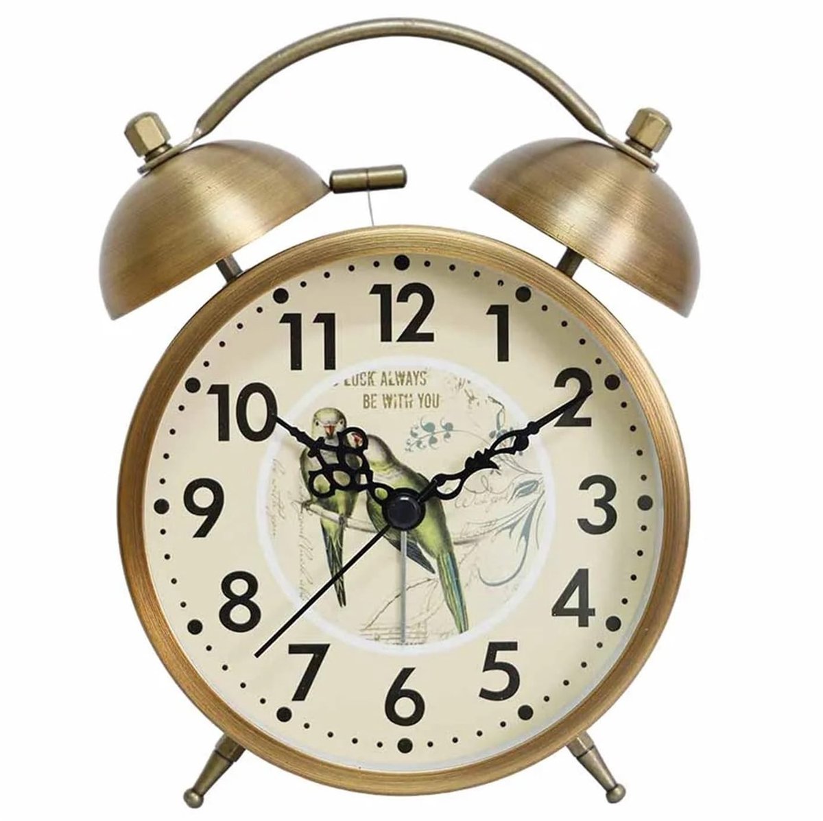 Vintage metalen wekker - Compact formaat