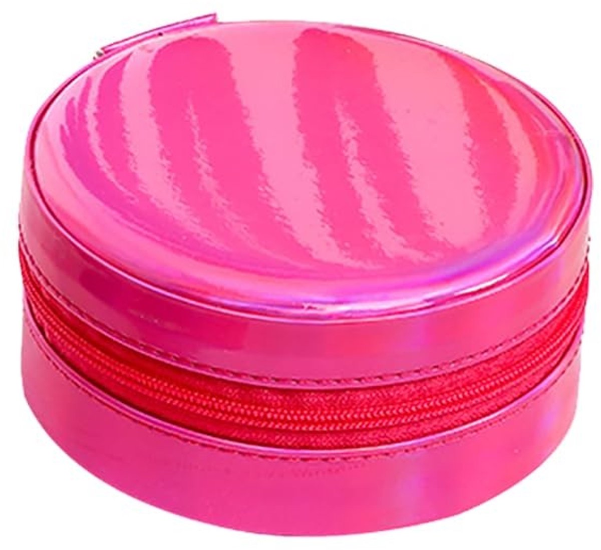 Travel Jewelry Box - Compact PU Leren Opbergdoos - Rood