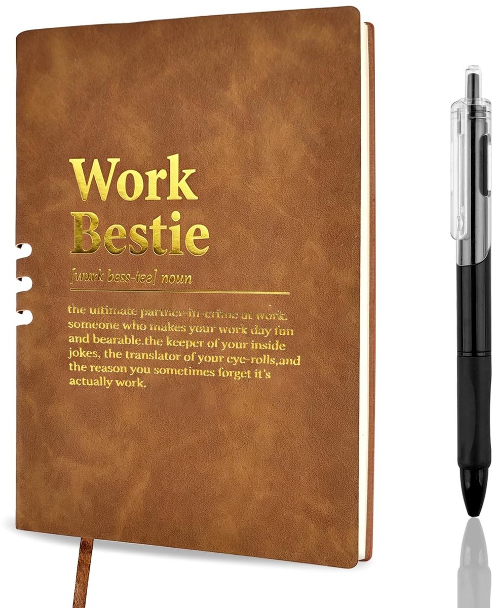 Notebook en Pen Set - Werk Beste Definitie - Humoristisch Kantoor Cadeau