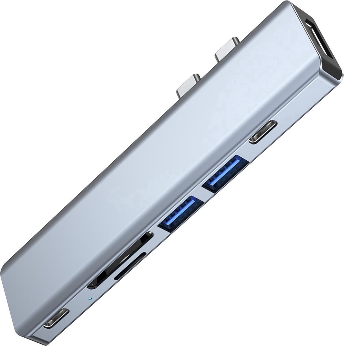 Image of New Age Devi - Thunderbolt 3 USB C voor MacBook ProAir 7-in-1 oplossing - SD card HDMI USB en nog meer