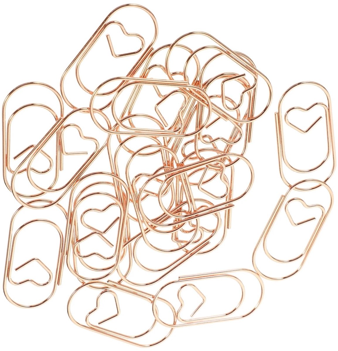 Paperclips - 120 Stuks Roségoud Metalen Kantoorbenodigdheden