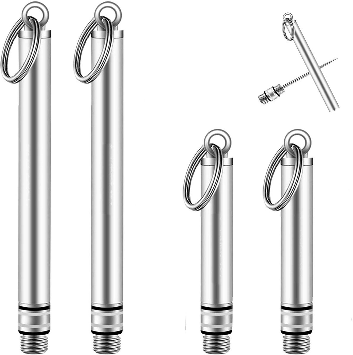 Herbruikbare Titanium Tandenstokers - 4 Stuks in Zilver