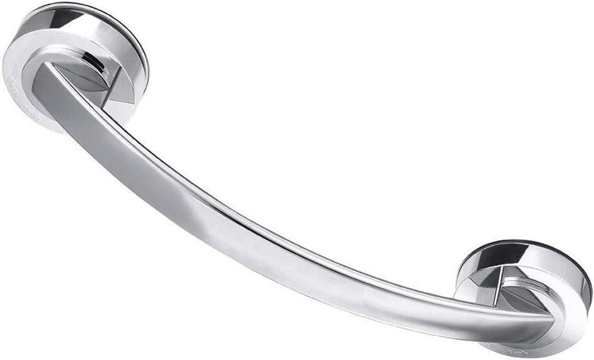Veiligheidshandgreep met zuignap - Antislip douchestangrail - Zilver