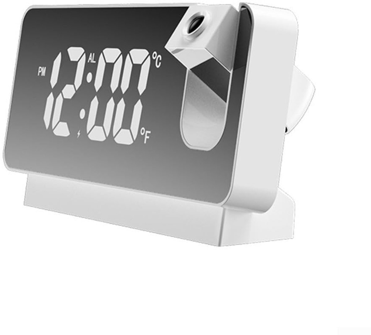 LED Digitale Projectie Klok - Spiegel Display met Multi Alarm Instellingen