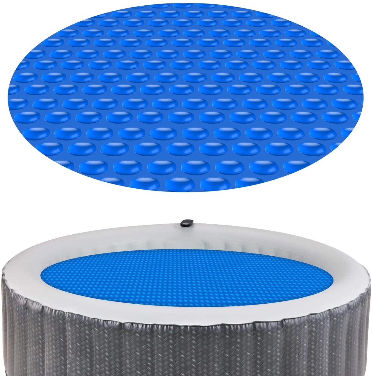 Spa Solar Bubble Cover - 165 cm Rond Blauw