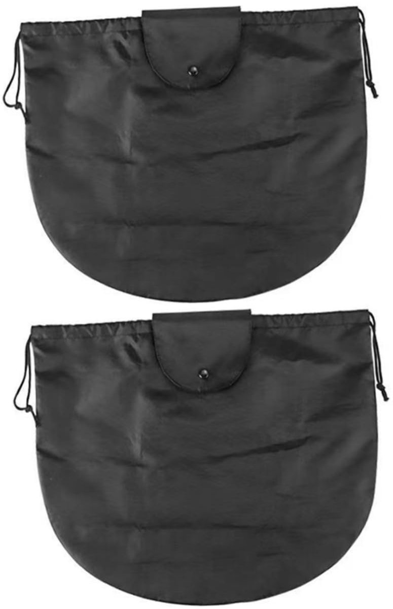 Helmopslag Tas - 2 Stuks - Zwart Polyester