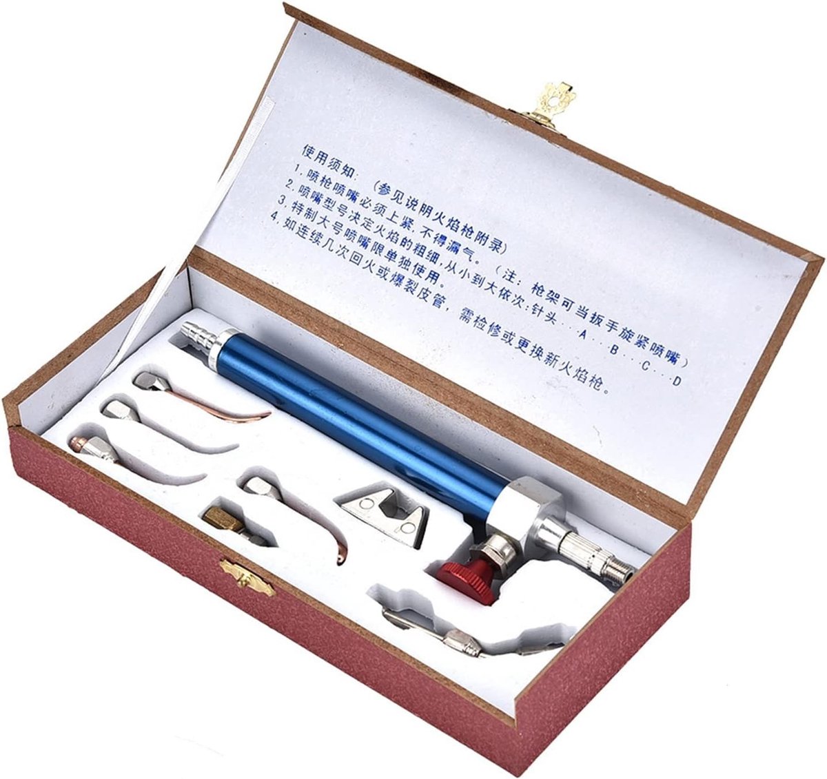 Draagbare Snijbrander Set met 5 Tips voor Lassen, Solderen en Juwelen Reparatie - Professionele Gereedschappen voor Constructie en Elektronica Reparatie