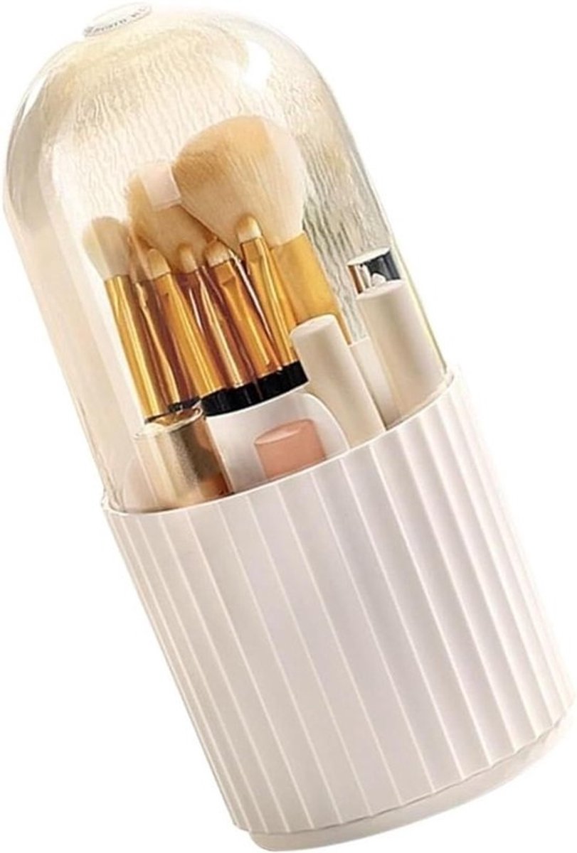 Make-up Organizer - Cosmetica Houder - Make-up Opbergen - 360 Graden Draaibaar - 27.94 x 12.7 x 12.7 cm - Transparant