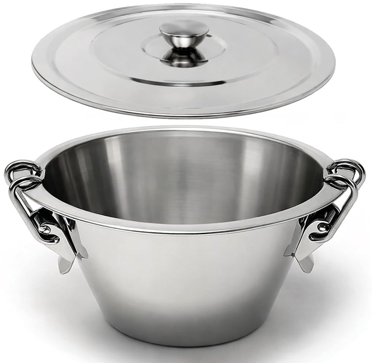 Puddingpan met Deksel - Roestvrijstaal - 20 cm