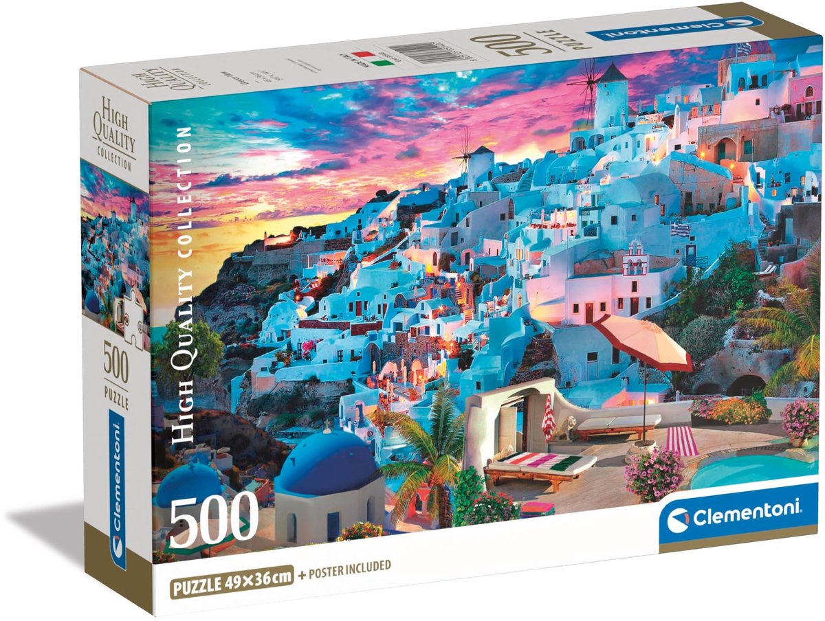 Puzzel Griekenland 500 stukjes - Voor volwassenen 14-99 jaar