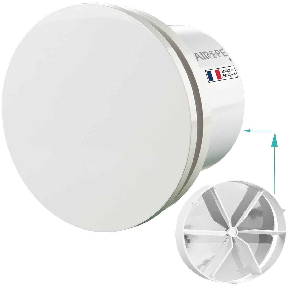 Stille Wandventilator met Controlepaneel - 92 m³/h