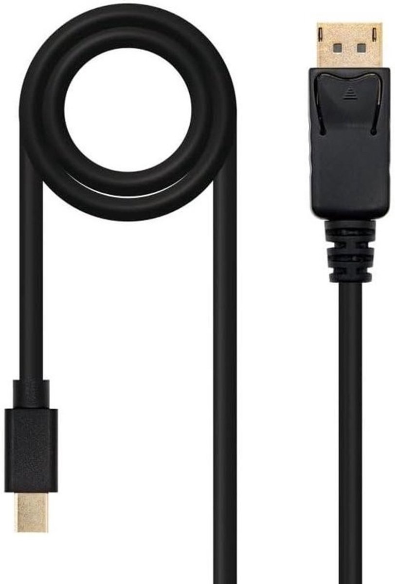 Mini DisplayPort naar DisplayPort Kabel - Mini DP Kabel - Beeld Overzetten - Hoge Kwaliteit Verbinding - 20 m - Zwart