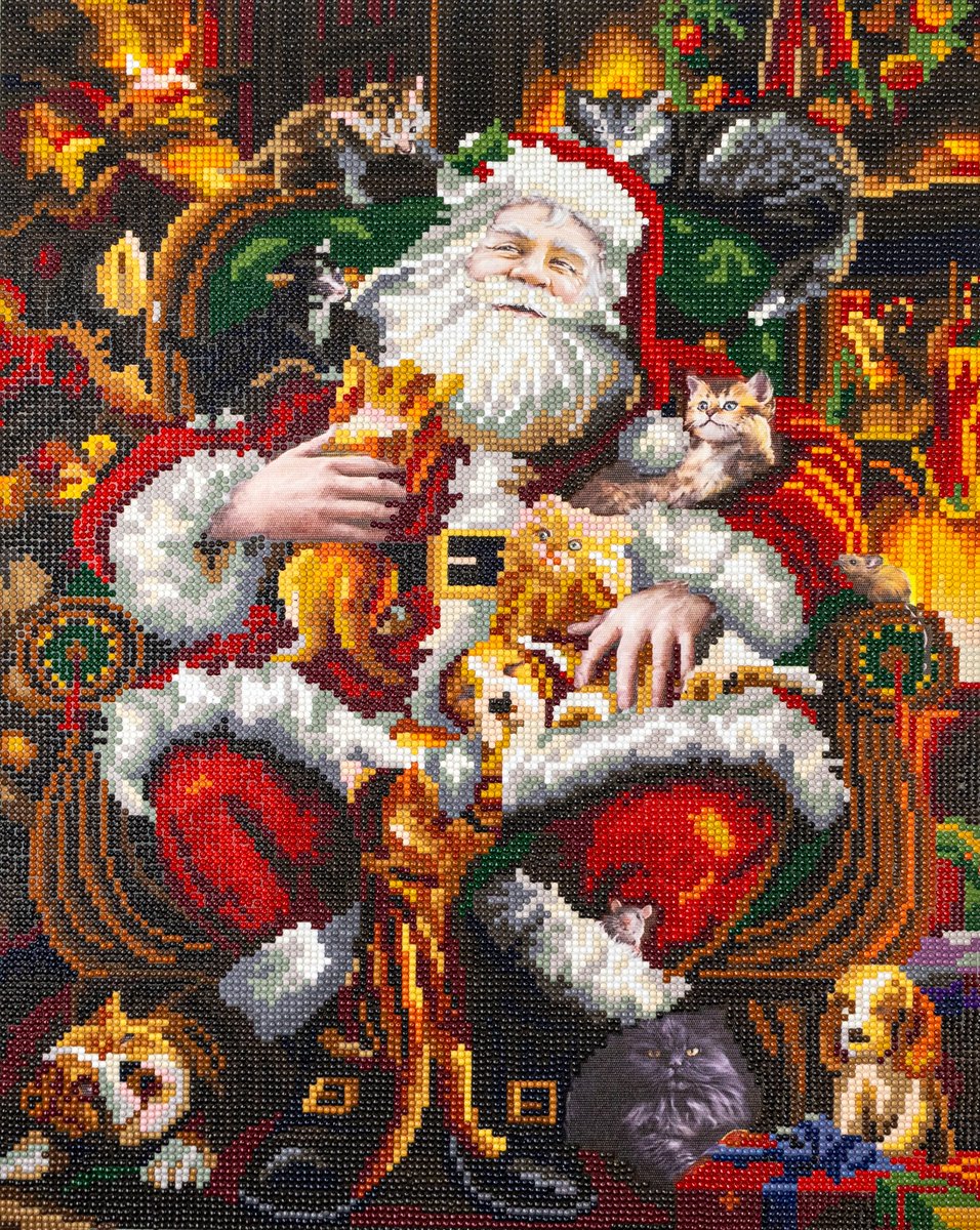 Diamond Painting op houten frame - Letistitch (Limited Edition) - 481-081 Paws and Presents