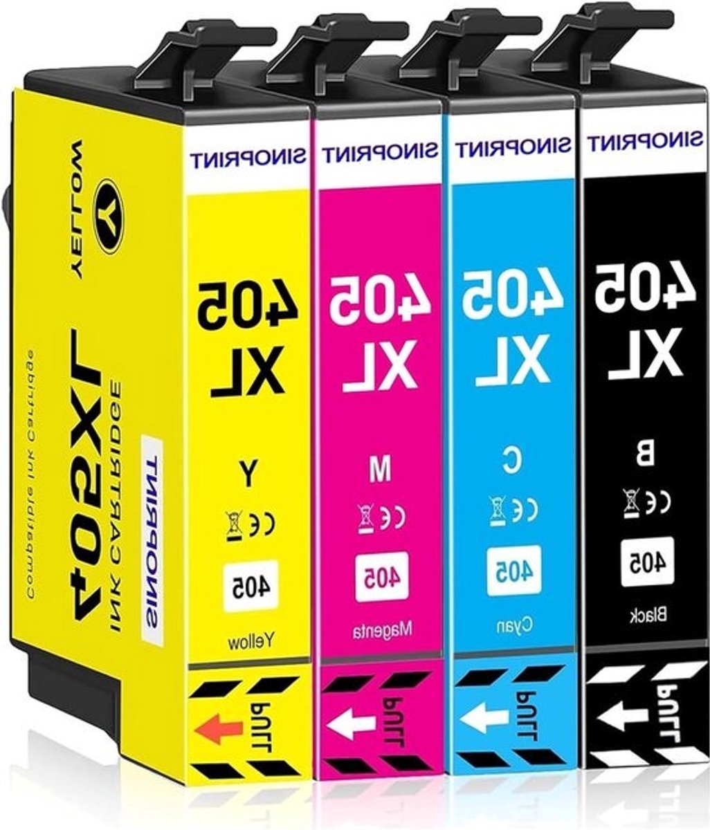 Inktcartridges Multipack - Printerinkt Set - Thuisprinten en Kantoor - Hoog Rendement - 1100 Pagina's - Zwart Cyaan Magenta Geel
