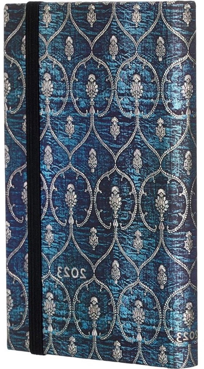 Agenda 2023 - Dagboek Planner - Afspraken Plannen - Smythe Genaaid - 95 x 140 mm - Blauw