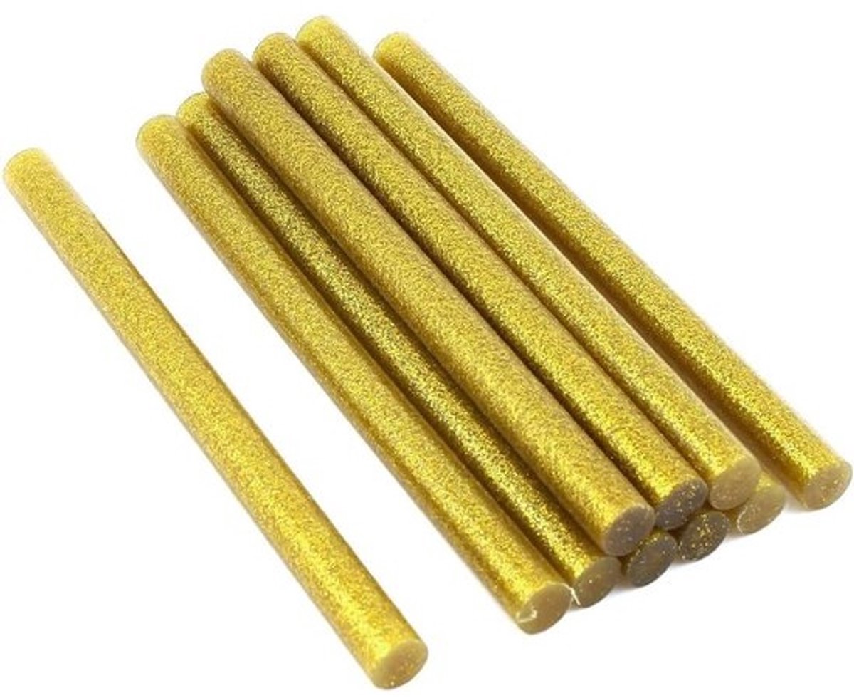 Lijmpistool Lijmsticks - Smeltlijm Staven - Klusjes Fixen - Gouden Glitter Effect - 11x150mm - Goud