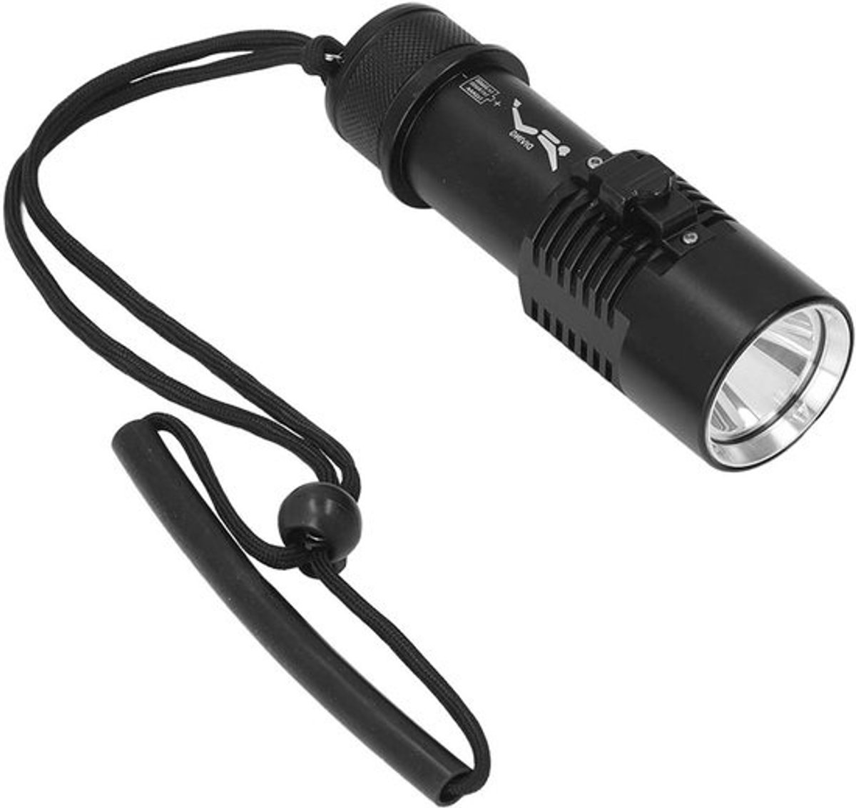 Duiklamp Waterdicht - Onderwaterlamp Zaklamp - Onderwaterfotografie - Magnetische Schakelaar - 100 Meter Diepte - Zwart