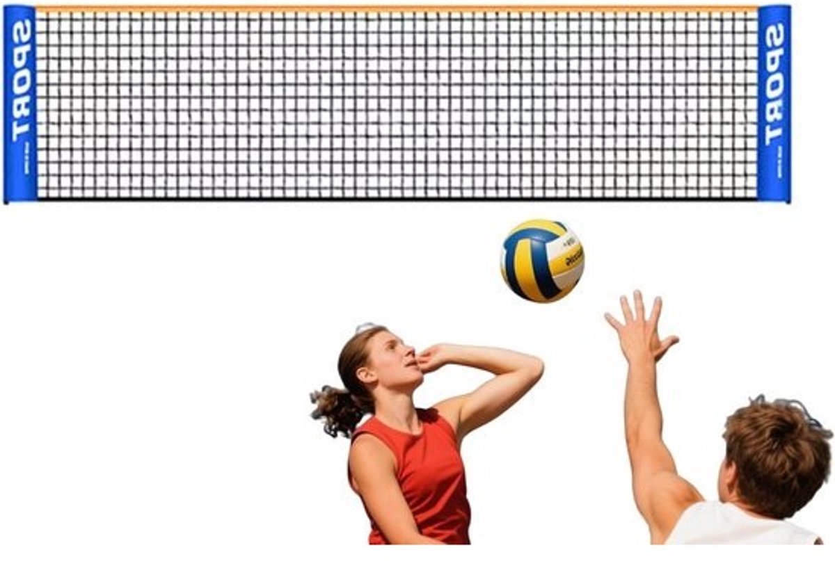 Draagbaar Badminton Net - Verstelbaar Tennisnet - Sport en Spel - Snelle Installatie - 310x76cm - Niet gespecificeerd