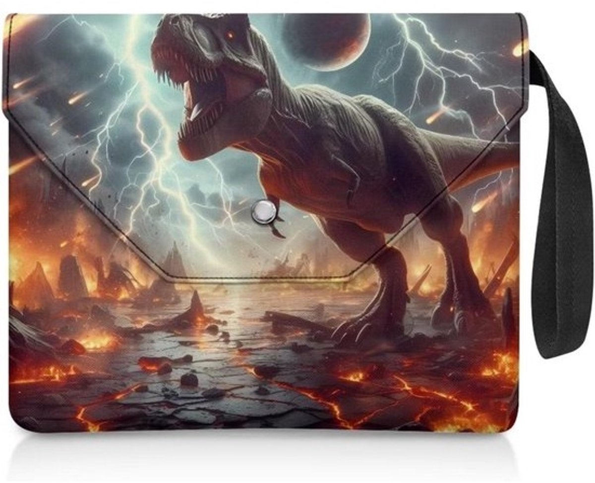 Boekomslag - Boekbeschermer Pouch - Boeken Beschermen - Dubbellaags Ontwerp - 5 x 5 x 1 cm - Dinosaurus Print