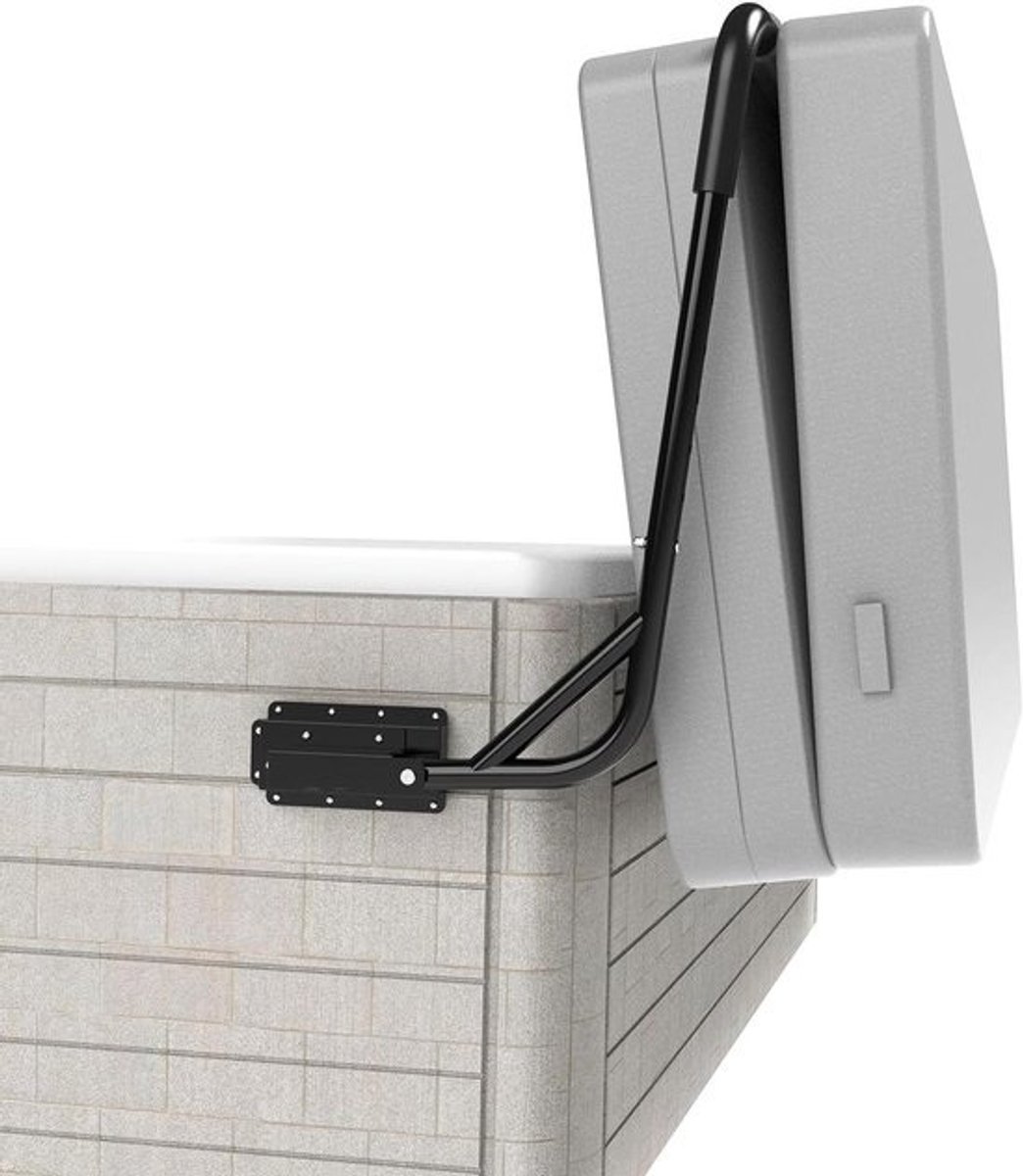 Hot Tub Cover Lifter - Spa Cover Houder - Afdekking Verwijderen - Verstelbare Hoogte Breedte - Tot 96 inch - Zwart