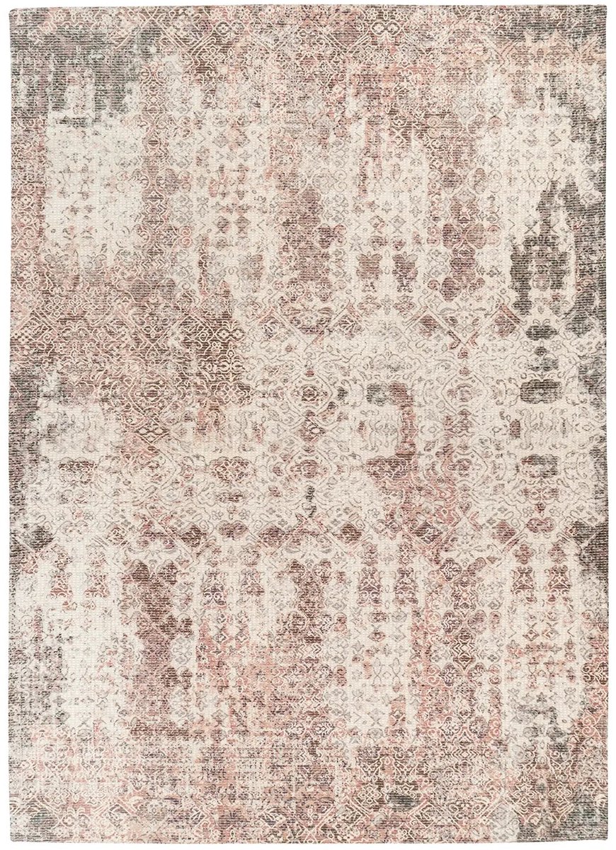 Dutch XXL Vintage Vloerkleed | Tapijt | Perry | Verweerd | Roestbruin | 120x170 cm