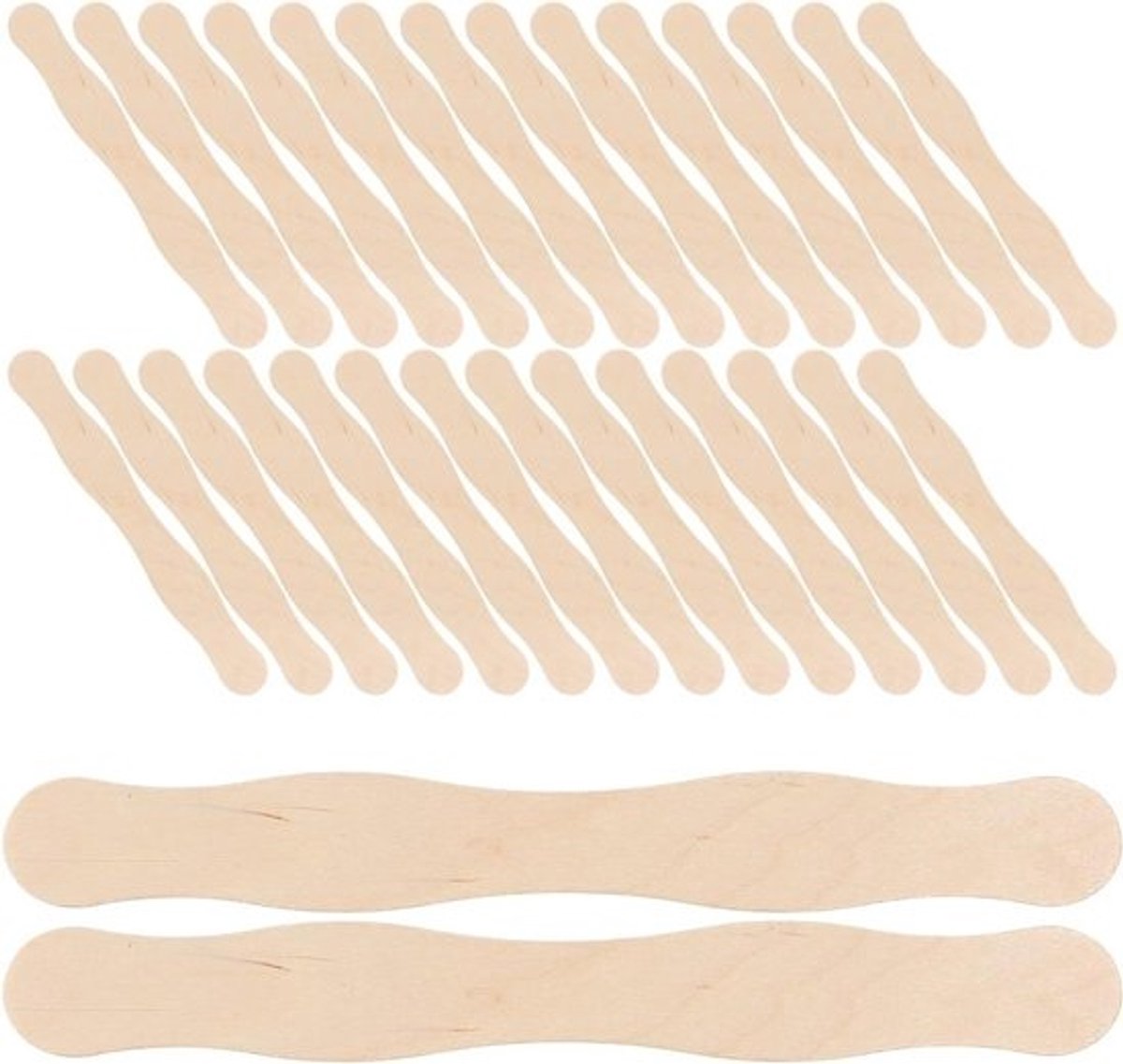 Houten Knutselstokjes - Ambachtelijke stokjes DIY stokjes - Creatief handwerken - Voedselveilig materiaal - 205 cm - Natuurlijk hout