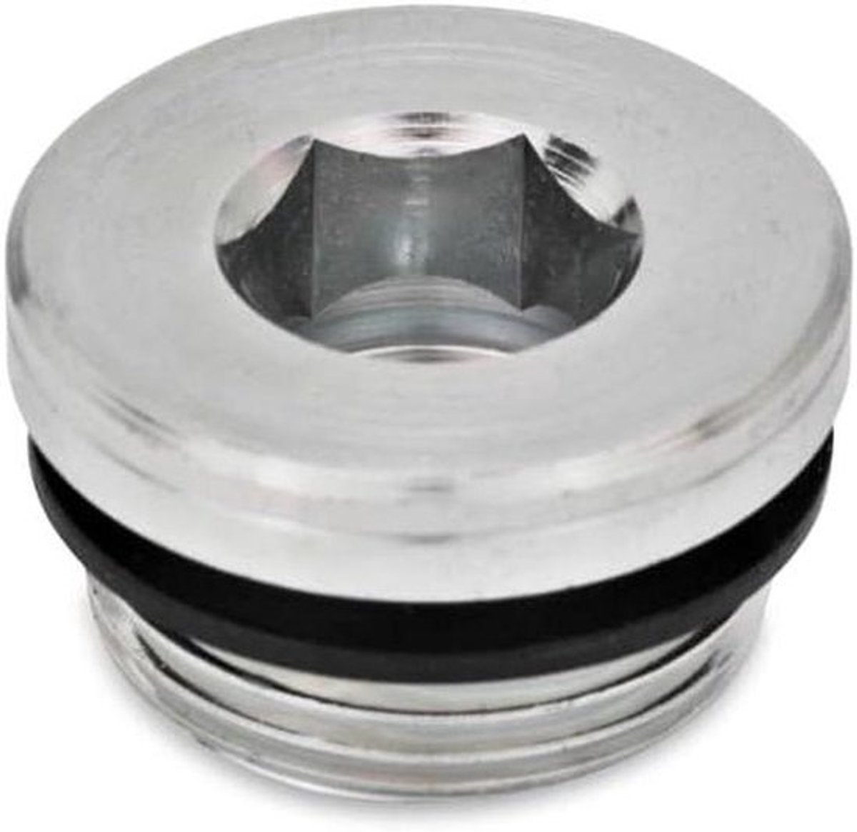 Sluitschroeven - Afsluitschroeven - Afsluiten Leidingen - Rubber Afdichting - G1/4 inch - Zilver