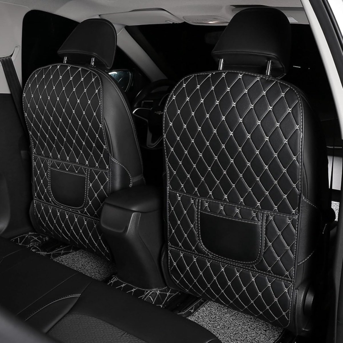 Auto Achterbankbeschermer - Waterdicht PU Leer met Organizer