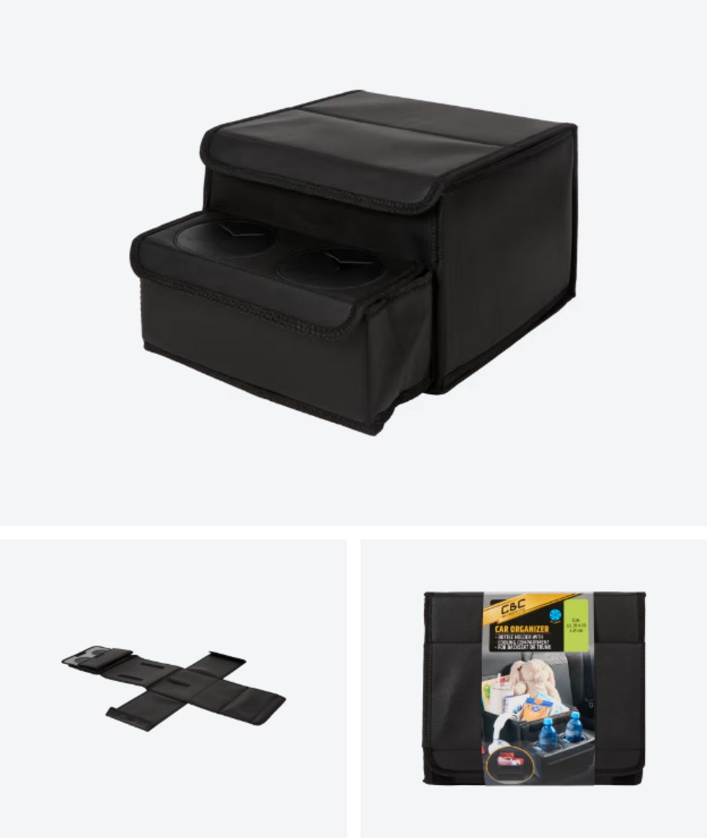 Auto organisator organizer met bekerhouder