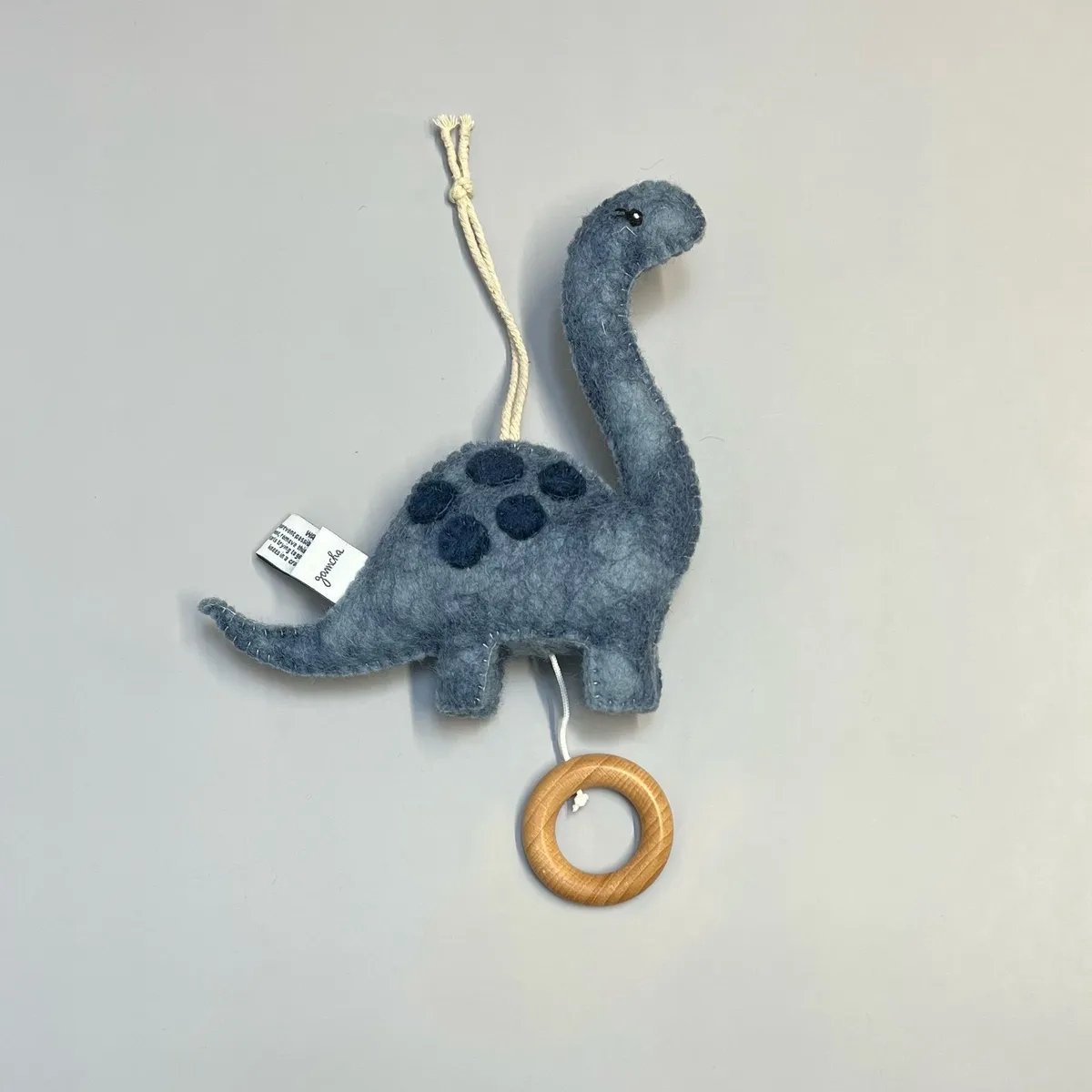 Gamcha muziekmobiel dinosaurus - blauw
