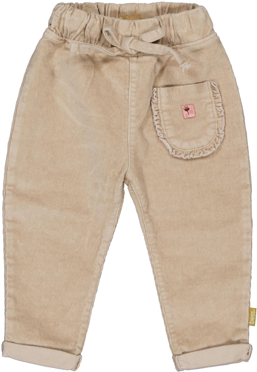 B.E.S.S Meisjes Broek Angela Dessert Sand maat 68