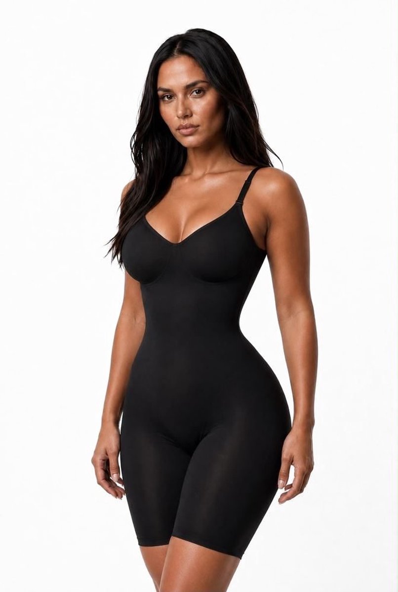ZIYA WEAR Corrigerende Shapewear Bodysuit met Pijpjes voor Dames – Zwart –