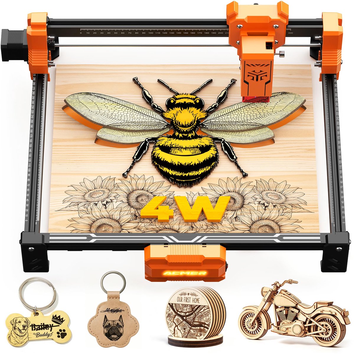 Lasergraveermachine – Graveermachine voor Graveren en Personaliseren – Voor Hobby, DIY en Creatieve Projecten