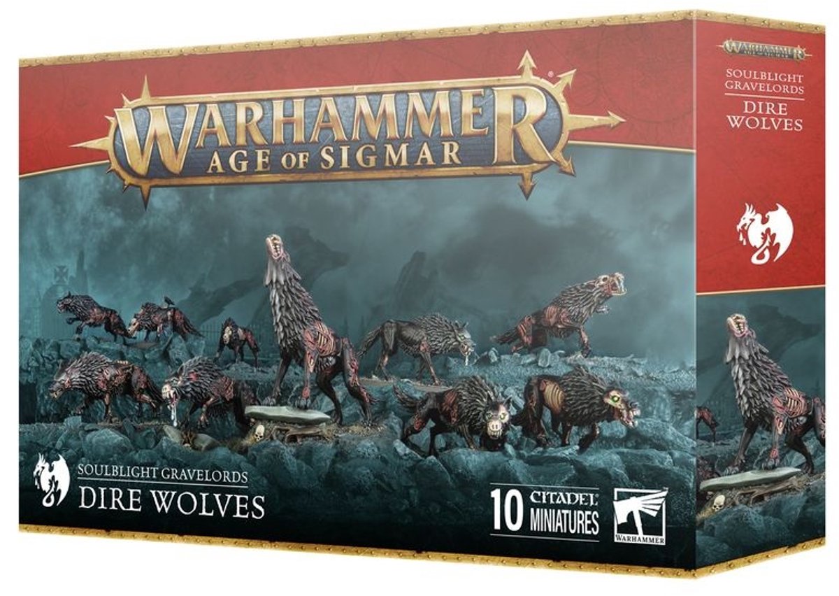 Soulblight gravelords Dire Wolves (Warhammer Age of Sigmar Nieuw)