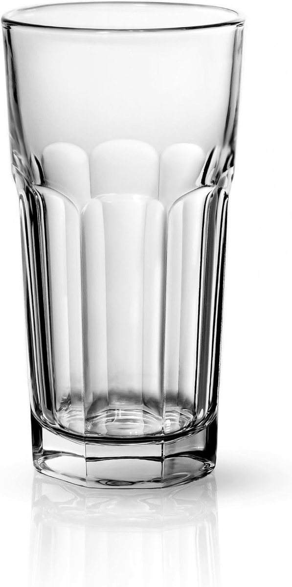 Drinkglazen Set van 6 - Transparant - 280 ml - Vaatwasserbestendige Longdrinkglazen - Voor Diverse Dranken